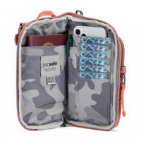 Сумка через плечо антивор Pacsafe GO Tech Crossbody 4 ст. защиты 0.2л розовый (35175340)