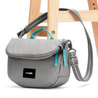 Женская сумка антивор Pacsafe GO Saddle Crossbody 6 ст. защиты 7 л серый (35140146)