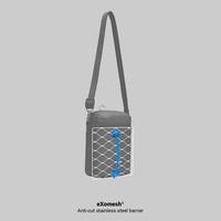 Сумка через плечо антивор Pacsafe GO Festival Crossbody 5 ст. защиты 4.5 л темно-синий (35170651)