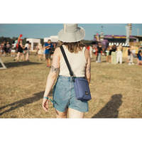 Сумка через плечо антивор Pacsafe GO Festival Crossbody 5 ст. защиты 4.5 л темно-синий (35170651)