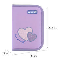 Пенал без наполнения Kite Sweetheart 621, 1 отделение, 1 отворот (K25-621-1)