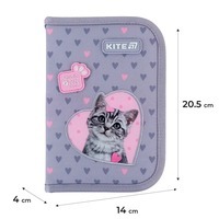 Пенал без наполнения Kite Studio Pets 621 SP, 1 отделение, 1 отворот (SP25-621)