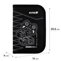 Пенал без наполнения Kite Player 622,1 отделение, 2 отворота (K25-622-6)