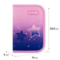 Пенал без наполнения Kite Sparkling 622, 1 отделение, 2 отворота (K25-622-1)