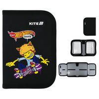 Пенал без наполнения Kite Hot Wheels 622-2 HW, 1 отделение, 2 отворота (HW25-622-2)