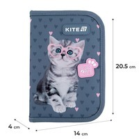 Пенал без наполнения Kite Studio Pets 622-1 SP, 1 отделение, 2 отворота (SP25-622-1)