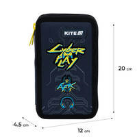 Пенал без наполнения Kite 623 Cyber, 2 отделения (K25-623-4)