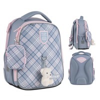 Школьный каркасный рюкзак Kite Education 555 College Line Girl Серый 14л (K25-555S-6)