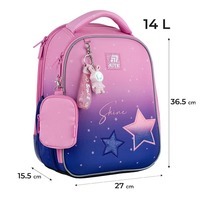 Школьный каркасный рюкзак Kite Education 55 Sparkling Розовый 14 л (K25-555S-9)
