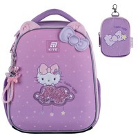 Школьный каркасный рюкзак Kite Education 555 Hello Kitty Розовый 14 л (HK25-555S)