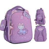 Школьный каркасный рюкзак Kite Education 555 Hello Kitty Розовый 14 л (HK25-555S)