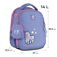 Школьный каркасный рюкзак Kite Education 555 My Little Pony Фиолетовый 14 л (LP25-555S)