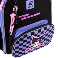 Школьный каркасный рюкзак Kite Education 556 Kuromi Черный/фиолетовый 12 л (HK25-556M)