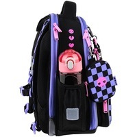 Школьный каркасный рюкзак Kite Education 556 Kuromi Черный/фиолетовый 12 л (HK25-556M)