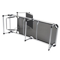 Кровать раскладная Bo-Camp Sun Lounger With Sunscreen 5 Positions Black (DAS301465)