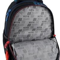 Школьный рюкзак для подростка Kite Education teens 8001M-1 Черный с принтом 20.5 л (K25-8001M-1)
