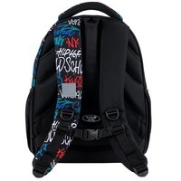 Школьный рюкзак для подростка Kite Education teens 8001M-1 Черный с принтом 20.5 л (K25-8001M-1)
