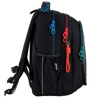 Школьный рюкзак для подростка Kite Education teens 8001M-1 Черный с принтом 20.5 л (K25-8001M-1)