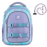 Школьный рюкзак для подростка Kite Education teens 8001M-2 Фиолетовый с голубым 20.5 л (K25-8001M-2)