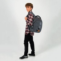 Школьный рюкзак для подростка Kite Education teens 8001M Naruto Shippuden Серый 20.5 л (NR25-8001M)