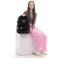 Школьный рюкзак для подростка Kite Education teens 727L-4 Черный 19.5л (K25-727L-4)
