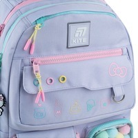 Школьный рюкзак для подростка Kite Education teens 2587M Hello Kitty Серый 17 л (HK25-2587M)