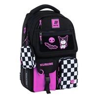 Школьный рюкзак для подростка Kite Education teens 2587M-2 Kuromi Черный 17 л (HK25-2587M-2)