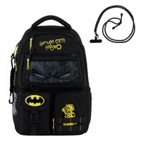 Школьный рюкзак для подростка Kite Education teens 2587M DC Batman Черный 17 л (DC25-2587M)