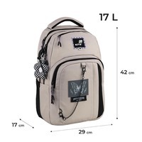 Школьный рюкзак для подростка Kite Education teens 2578M-2 Бежевый 17 л (K25-2578M-2)