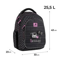 Рюкзак подростковый Kite Education teens 8001L-2 Черный/серый 25.5 л (K25-8001L-2)