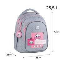 Рюкзак подростковый Kite Education teens 8001L Molang Серый 25.5 л (ML25-8001L)