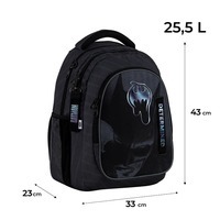Рюкзак подростковый Kite Education teens 8001L DC Batman Черный 25.5 л (DC25-8001L)