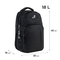 Рюкзак молодежный Kite Education teens 2578L-1 Черный 18 л (K25-2578L-1)