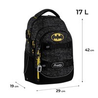 Школьный рюкзак для подростка Kite Education teens 727M DC Batman 17 л (DC25-727M)