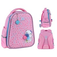 Школьный полукаркасный рюкзак GoPack Education 165S Fluffy Kitten 12л (GO25-165S-2)
