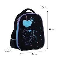 Школьный полукаркасный рюкзак GoPack Education 165M Meowjestical 15л (GO25-165M-2)