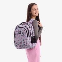Рюкзак подростковый GoPack Teens 162L-3 Серый/Розовый 19л (GO25-162L-3)
