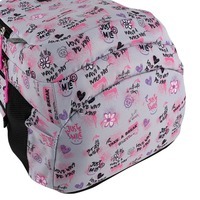 Рюкзак подростковый GoPack Teens 162L-3 Серый/Розовый 19л (GO25-162L-3)