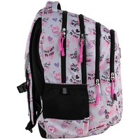 Рюкзак подростковый GoPack Teens 162L-3 Серый/Розовый 19л (GO25-162L-3)