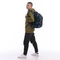 Рюкзак подростковый GoPack Teens 162L-4 Черный/Серый 19л (GO25-162L-4)