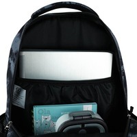 Рюкзак подростковый GoPack Teens 162L-4 Черный/Серый 19л (GO25-162L-4)