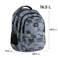 Рюкзак подростковый GoPack Teens 162M-4 Серый 16.5л (GO25-162M-4)