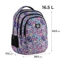 Рюкзак подростковый GoPack Teens 162M-1 Принт разноцветный 16.5л (GO25-162M-1)