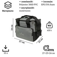 Термосумка Tribe Cooler 10 L Grey (T-IF-0009-grey)