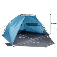 Палатка трехместная Uquip Speedy XL UV 50+ Blue/Grey (DAS303223)