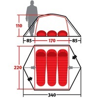 Палатка трехместная Wechsel Charger 3 TL Laurel Oak (DAS303106)