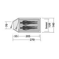 Палатка двухместная Easy Camp Quasar 200 Rustic Green (120394)