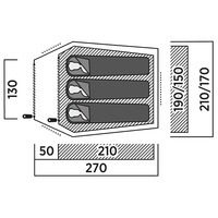 Палатка трехместная Easy Camp Energy 300 Rustic Green (120389)