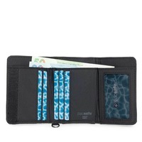Кошелек антивор Pacsafe RFIDsafe Trifold Черный (11005100)