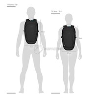 Городской рюкзак антивор Pacsafe Eco 25L 5 ступеней защиты Черный (41101138)